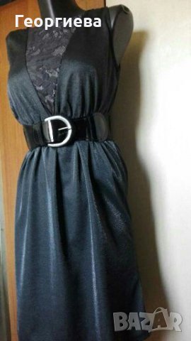 Чисто нова рокля в черно и сребристо ПРОМОЦИЯ 🍀👗S,M,L🍀👗 арт.376, снимка 3 - Рокли - 28075649