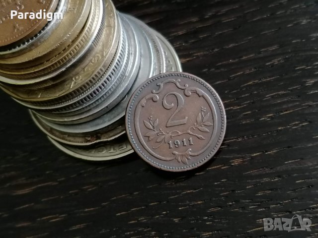Монета - Австро-Унгария - 2 хелера | 1911г., снимка 1 - Нумизматика и бонистика - 29005921