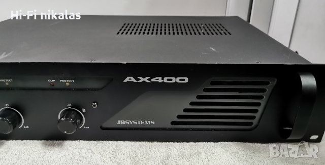 Крайно стъпало усилвател JBSYSTEMS AX400, снимка 3 - Ресийвъри, усилватели, смесителни пултове - 43131370