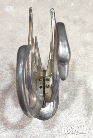 Стар метален салфетник, лебеди, снимка 3 - Декорация за дома - 49922497