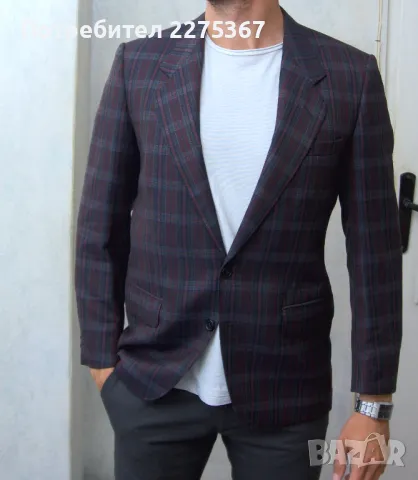 Made in Sweden класно мъжко сако, комплексен лилав цвят