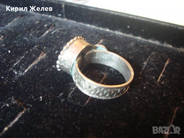 САЧАНЕН 18 ВЕК БОЛЯРСКИ МАСИВЕН ВЪЗРОЖДЕНСКИ РЯДЪК ПРЪСТЕН ЧАЙСТОРСКА РАБОТА 22642, снимка 12 - Антикварни и старинни предмети - 33046769