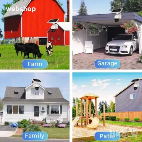 Автономна соларна 5G PTZ камера със сим карта за външно наблюдение през телефон, снимка 3 - Комплекти за видеонаблюдение - 50308959