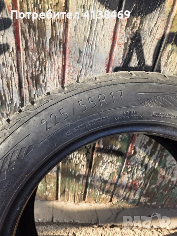 Продавам зимни гуми 225/55/17 101V четири броя., снимка 2 - Гуми и джанти - 52868975