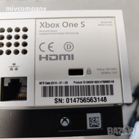 Конзола Xbox One S 1TB, снимка 5 - Xbox конзоли - 49315643