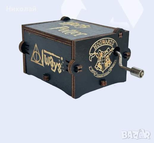 Дървена музикална кутия Хари Потър , Хогуортс Hary Potter Грифиндор, снимка 4 - Декорация за дома - 44843813