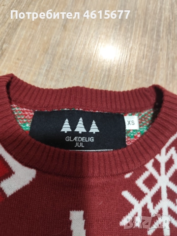 коледно пуловерче , снимка 3 - Блузи с дълъг ръкав и пуловери - 52336577