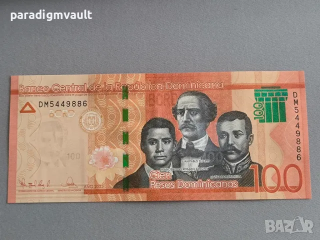 Банкнота - Доминикана - 100 песо UNC | 2023г.