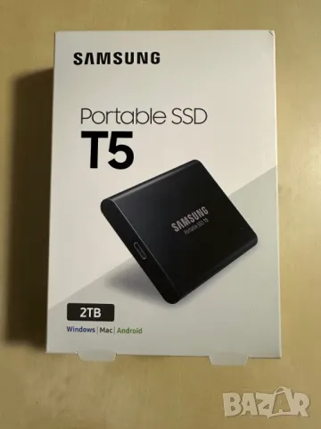 Чисто Нов Запечатан 2TB Samsung Portable SSD T5 mSATA SSD работи с ТЕСЛА Tesla като външен диск