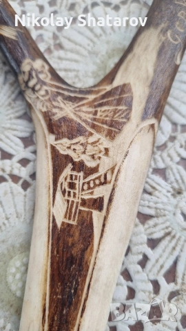 нож от рог, снимка 3 - Антикварни и старинни предмети - 53537082