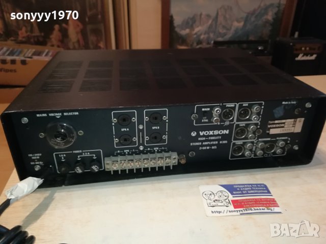 VOXSON-AMPLIFIER-MADE IN ITALY 3011231047, снимка 4 - Ресийвъри, усилватели, смесителни пултове - 43209554