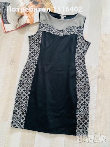 Стилна рокля H&M, р-р L, снимка 6 - Рокли - 24105374
