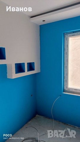 Ниски цени!!! Шпакловка ,боя, обръщане на дограма, гипсокартон , снимка 6 - Бояджийски услуги - 15638055