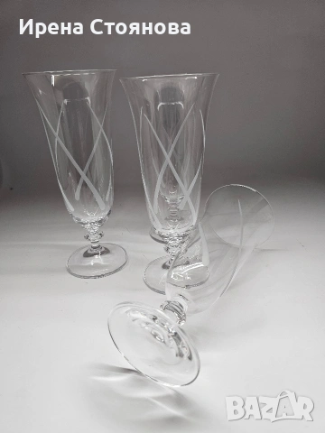 Bohemia, серия Angela кристалин. Общо са 5 модела по 4 броя чаши. Общо 20 броя чаши. , снимка 4 - Чаши - 53391115