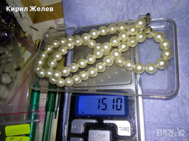 СТИЛНО ПЕРЛЕНО ВИНТИДЖ КОЛИЕ 34769, снимка 2 - Колиета, медальони, синджири - 39177965