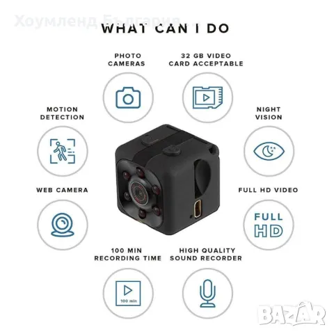 НОВО! WiFi Мини шпионска камера кубче - скрита камера, снимка 14 - Комплекти за видеонаблюдение - 48767684