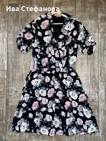Разкошна нова елегантна рокля флорален принт цветя XL 2XL, снимка 6 - Рокли - 40241517