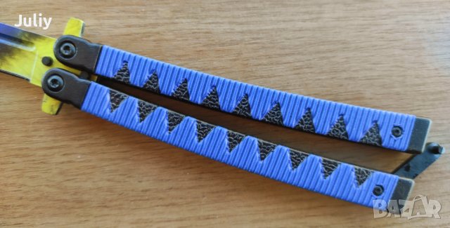 Сгъваем нож пеперуда - 2 цвята, снимка 6 - Ножове - 39189886