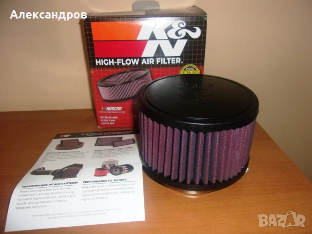 Спортен филтър K&N-оригинал, отвор 89мм, нов, промо цена!, снимка 2 - Части - 53175536