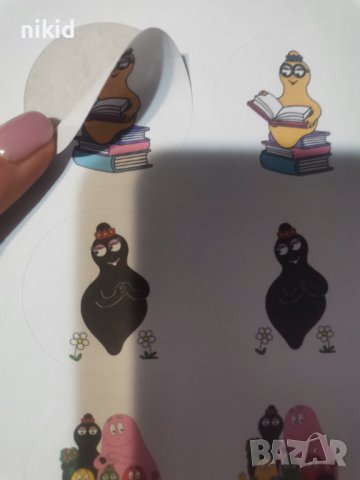 24 бр Барбарони Барбароните барбарон самозалепващи стикери за ръчна изработка за подарък, снимка 2 - Други - 37933771