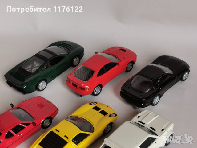 1/43 Del Prado Спортни Модели Fiat BMW Toyota Mazda Lamborghini Jaguar Лот От 6 броя, снимка 6 - Коли, камиони, мотори, писти - 35363237