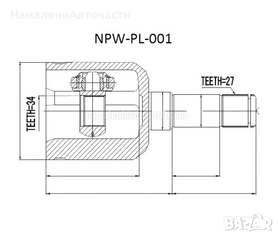 Вътрешно каре NPWPL001 Opel Astra Zafira Vectra ATM