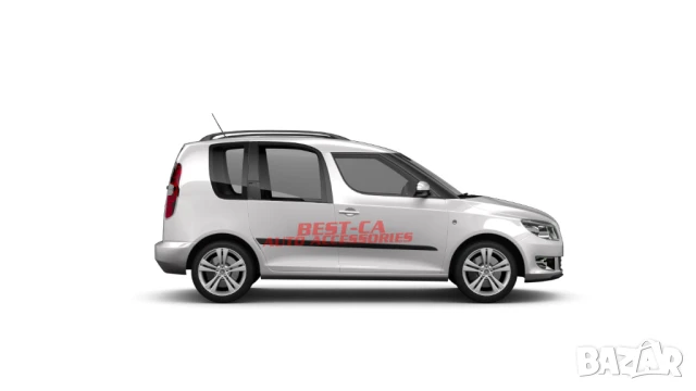 Текстилен черен подлакътник подходящ за Skoda Fabia Mk2 и Skoda Roomster, снимка 8 - Аксесоари и консумативи - 50960680