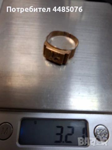ЗЛАТЕН МЪЖКИ ПРЪСТЕН 14К . 3.21ГР. 385ЛВ, снимка 5 - Пръстени - 50857187