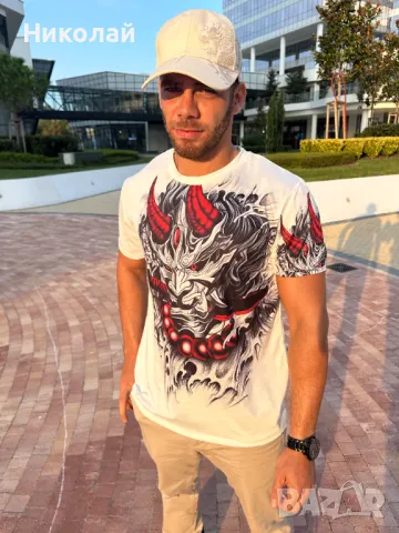 Мъжки тениски в японски дизайн, снимка 3 - Тениски - 47630502