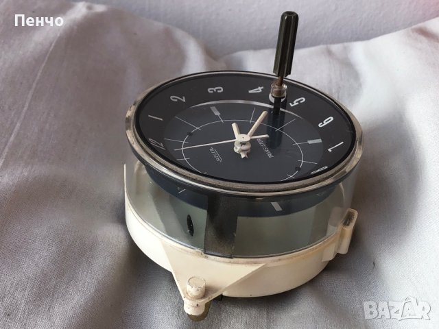 стар авто часовник "JAEGER" - 1965/70г. - ретро, снимка 5 - Антикварни и старинни предмети - 43786112