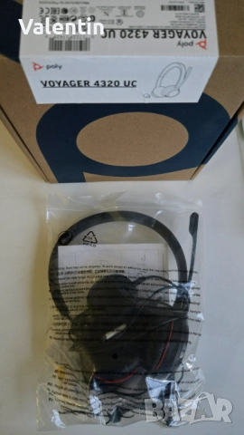 Poly - Voyager 4320 UC Headset (Слушалки), снимка 2 - Слушалки и портативни колонки - 52664353