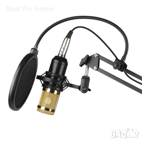 Професионален кондензаторен микрофон със стойка и аксесоари FUNGAT, снимка 6 - Микрофони - 47822116