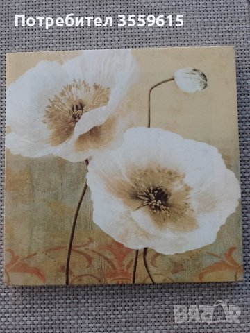 картина пано Бели цветя от Португалия, снимка 1 - Картини - 39134946