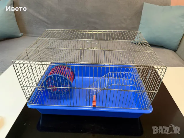 Клетка за гризачи - синя, снимка 2 - За гризачи - 50423408