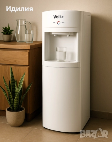 Диспенсър за вода Voltz, 65-420W\15°-90°C, с шкаф, с електронно охлаждане