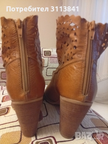 Боти 40 номер естествена кожа , снимка 2 - Дамски боти - 52022703