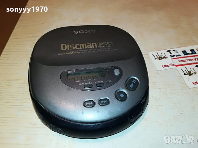 SONY D-345 CD WALKMAN-ВНОС GERMANY 1801231929, снимка 5 - Радиокасетофони, транзистори - 39353067