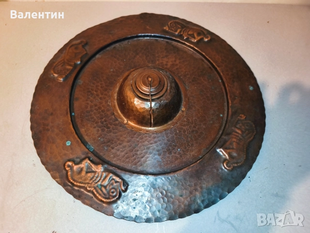 Бакърен сервиз от 10части, снимка 6 - Антикварни и старинни предмети - 52540910