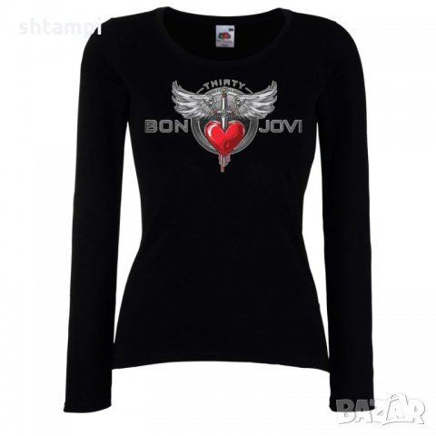Дамска тениска Bon Jovi 1, снимка 1 - Тениски - 32860114