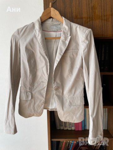 Сиво сако H&M 34 160/80A, снимка 14 - Сака - 43546009