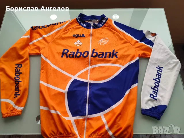 Rabobank - Мъжка колоездачна блуза с дълъг ръкав + подарък блуза в къс ръкав. 