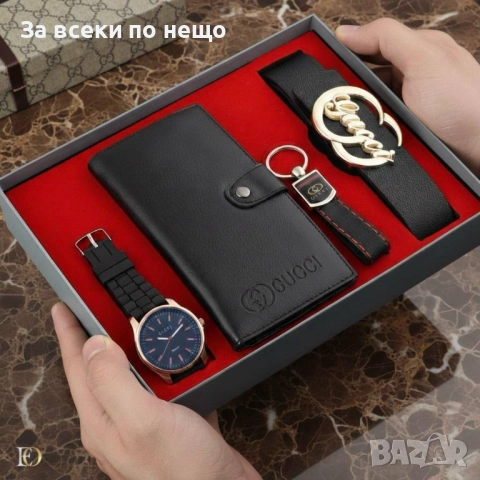 Gucci Мъжки Подаръчен Комплект Гучи - Налични Различни Модели Код SK148, снимка 2 - Подаръци за мъже - 52518247