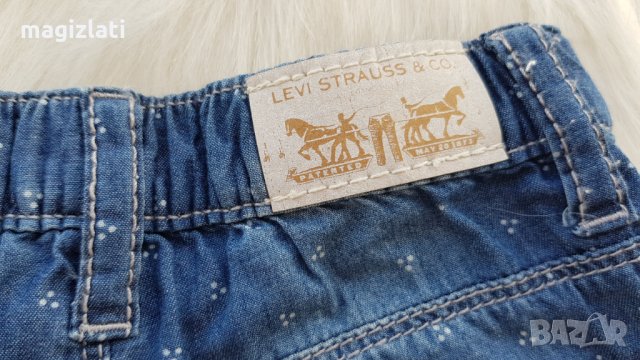 Къси дънкови панталони Levi's  12-18 месеца , снимка 3 - Бебешки дънки - 33489732