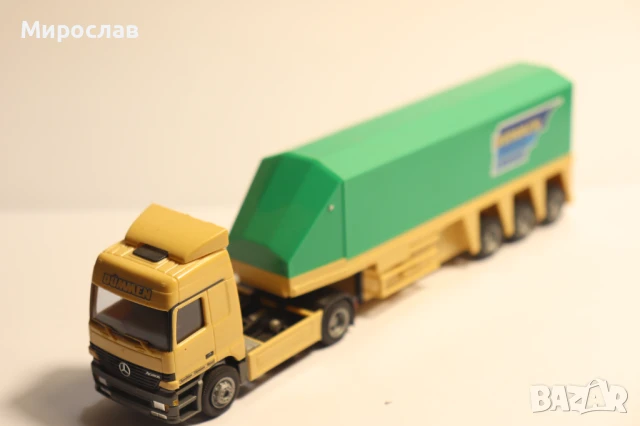 AWM  H0 1/87 MERCEDES ACTROS  КАМИОН МОДЕЛ ТРАНСПОРТ НА СТЪКЛО, снимка 3 - Колекции - 50964848