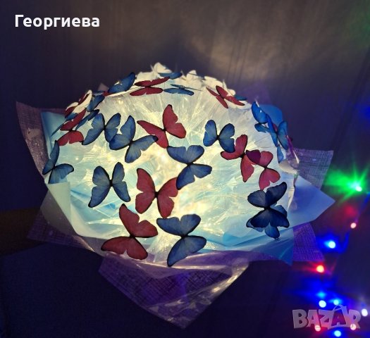 ЗАПОВЯДАЙТЕ‼️Луксозни,ръчно изработени, светещи букети от "DESS" 🦋✨️💐💝, снимка 8 - Подаръци за юбилей - 44082186