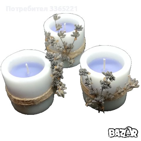 Цилиндър с лавандула, снимка 2 - Ръчно изработени сувенири - 37958875