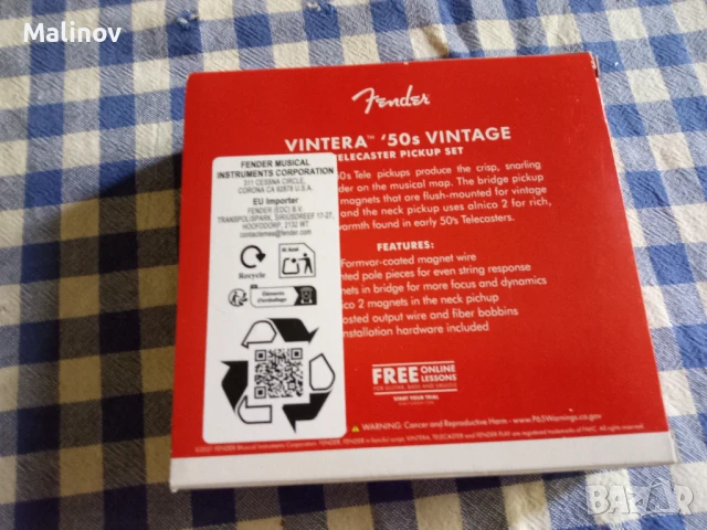 Адаптери телекастер Fender Vintera 50s, снимка 4 - Китари - 51393303