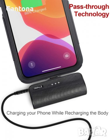 iWalk Portable Power Bank, 3300 mAh за iPhone, снимка 2 - Външни батерии - 36672315