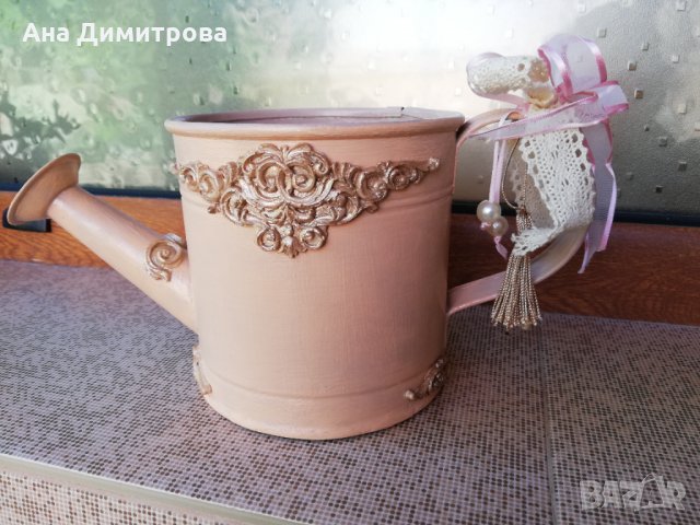 Рчъно декорирана кашпа , снимка 2 - Саксии и кашпи - 35653318