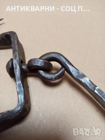 Сос Стар Ръчно Кован Масивен Ченгел За Дране На Животни. , снимка 5 - Антикварни и старинни предмети - 52346257